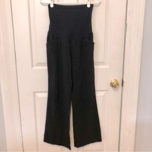 Black Motherhood maternity dress pants with full panel, size S.